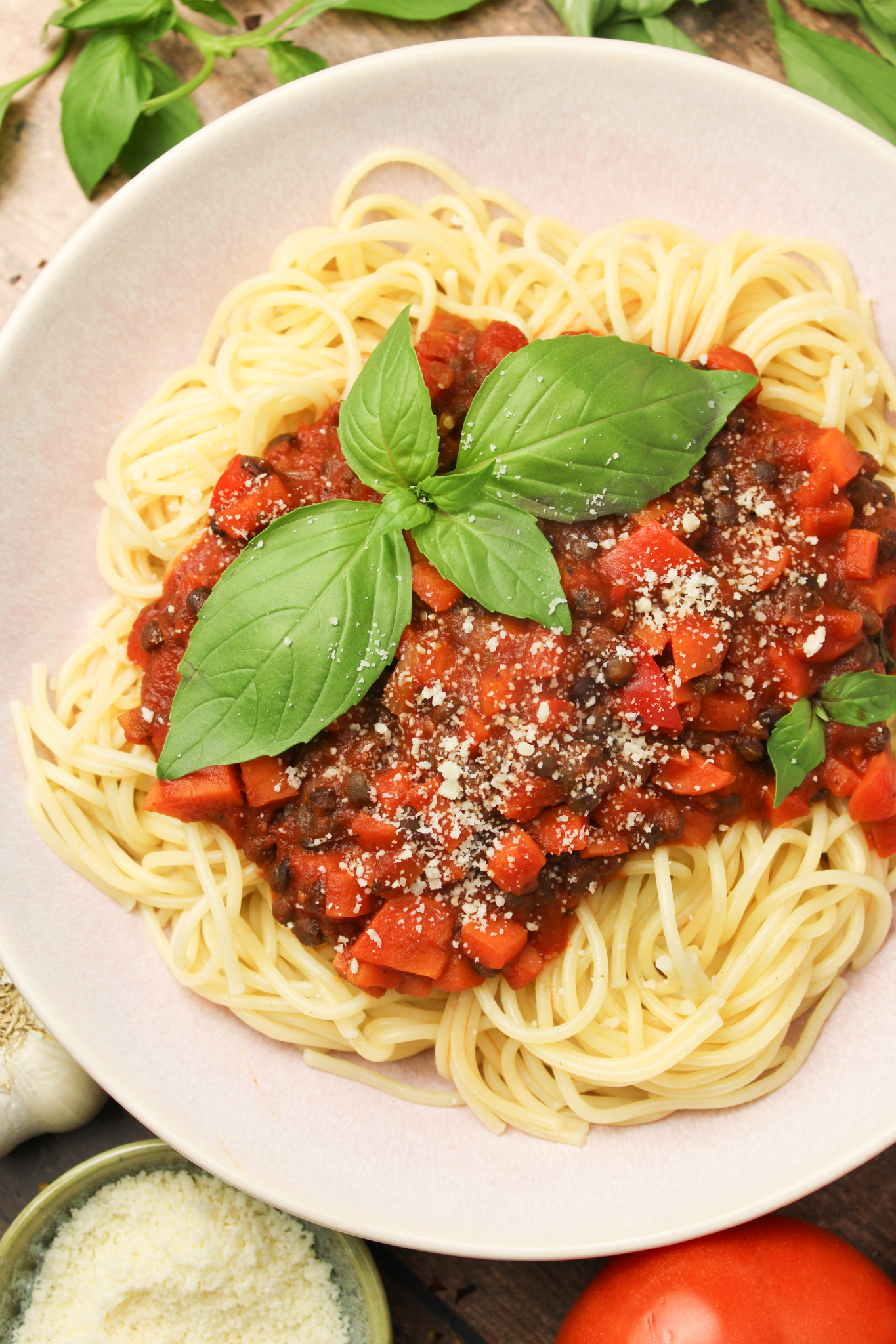 Vegetarische spaghetti bolognese met linzen - Easy Culi