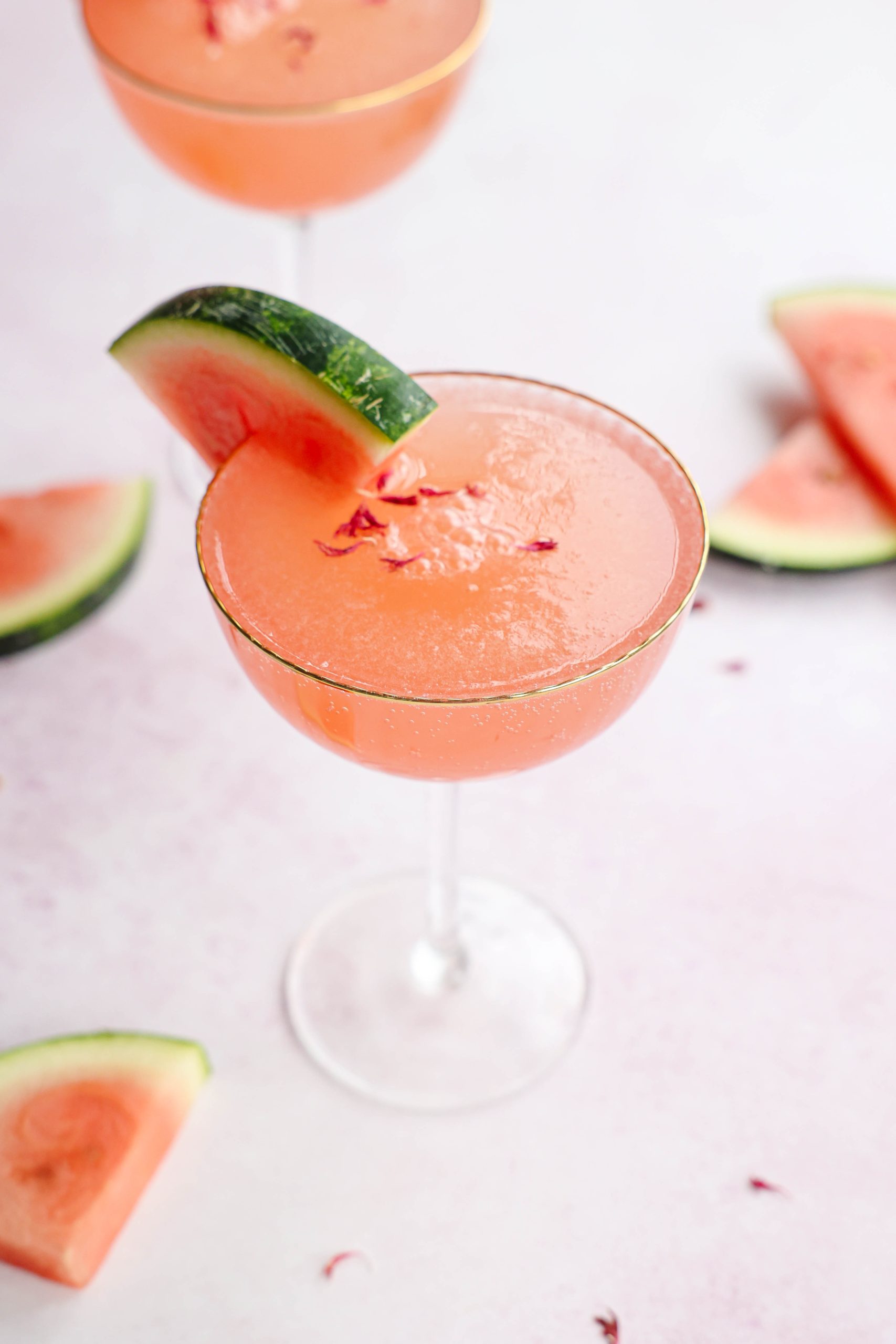 Watermeloen cocktail mimosa met prosecco frisse makkelijk cocktail