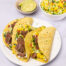 Plantaardige steak taco's met mangosalsa