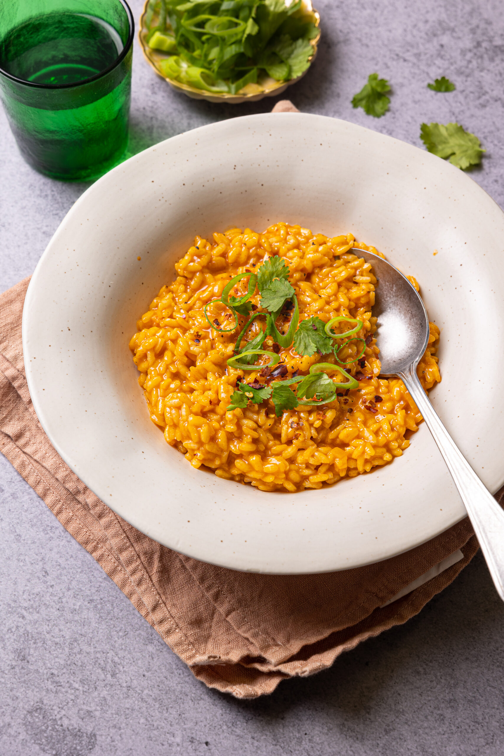 Gochujang risotto