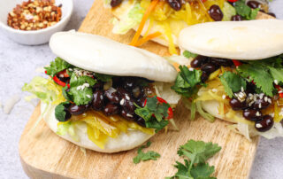 Black bean bao buns