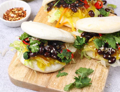 Black bean bao buns